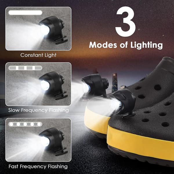 Hodelykter for Croc, 2 stk. Croc-lys for sko (blå)