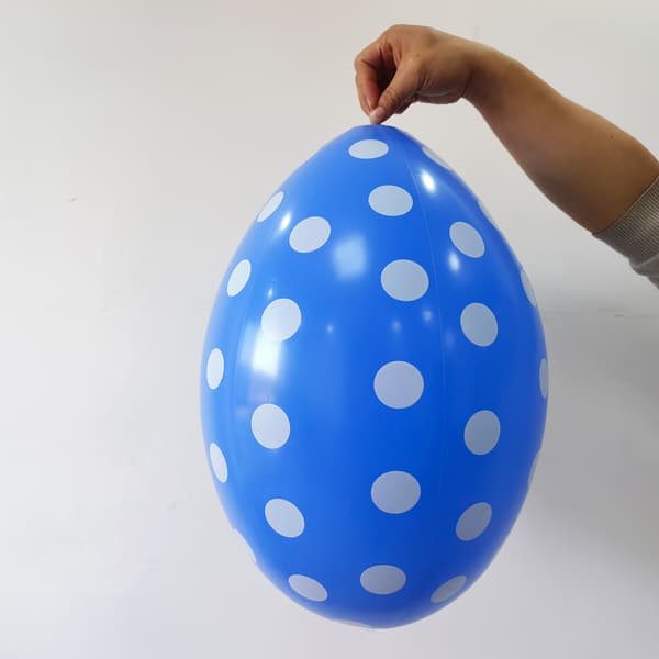 6-pakning med 50 cm oppblåsbare PVC påskeegg