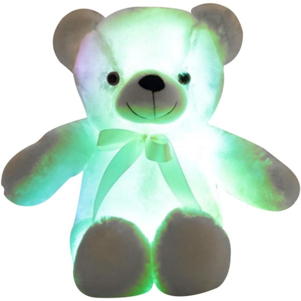 LED Teddybjørn Plyslegetøj, Farverigt Lysende Ven, 50 cm