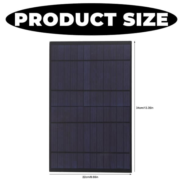 Polykrystallinsk silicium solpanel højeffektivt PV-modul 6V 10W udendørs solenergi bærbar soloplader epoxy DIY solcellemodul til camping