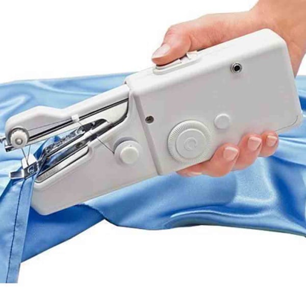 Håndholdt symaskine, ledningsfri elektrisk, hvid