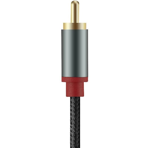 RCA-ljudkabel för USB-C-enheter, maximalt ledande kopparledare stereoljudöverföringskabel för hemmabio, bil och mer, flätad