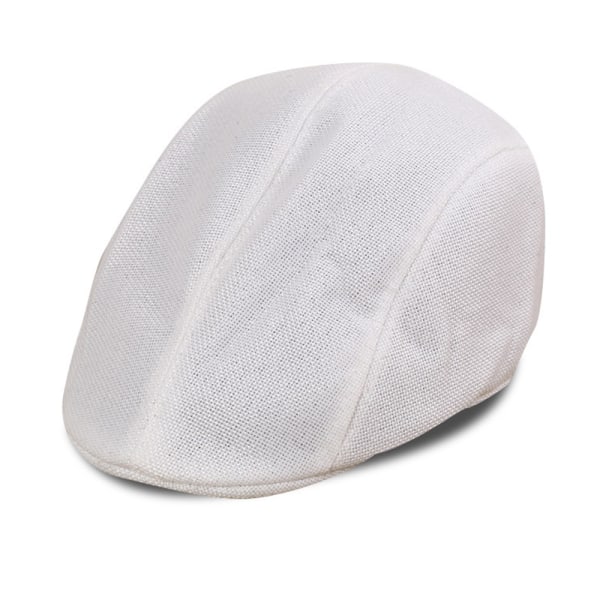1 Stk Drenge Pinstripe Driver Hat - Moderigtig Kasket, Hvid