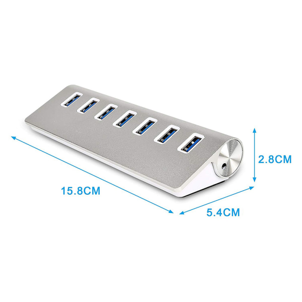 7 porte USB 3.0 hub ad alta velocità - per PC, iMac, Macbook