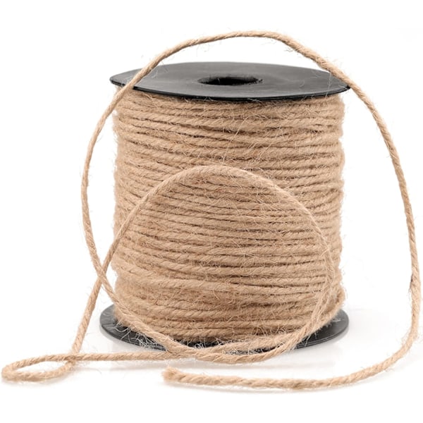 Hållbart packsnöre, bröllopsduschdekoration med perfekt tjocklek och lätt jute-material