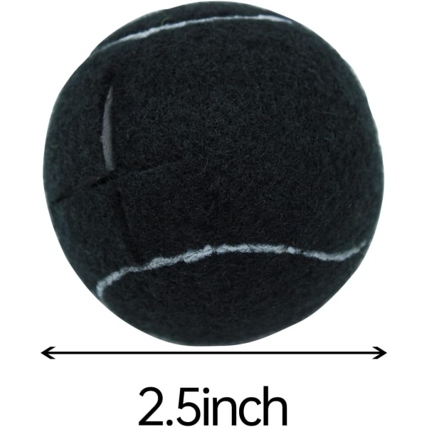 4 st tennisbollar för möbelben och golvskydd, svart