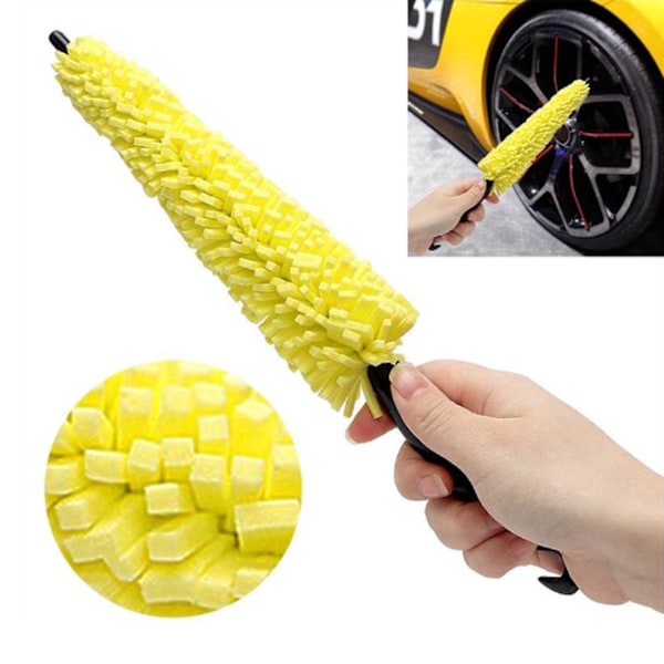 Mångsidig Bilvårdsborste, Maskintvättbar Mikrofiber Erbjuder Bekväm Bilrengöring, Robust PP-Material Säkerställer Hållbarhet Och Flexibilitet,