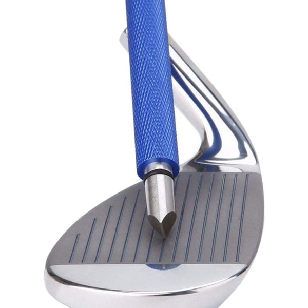 Golfklubba spårvässare, räfflingsverktyg och rengöringsmedel