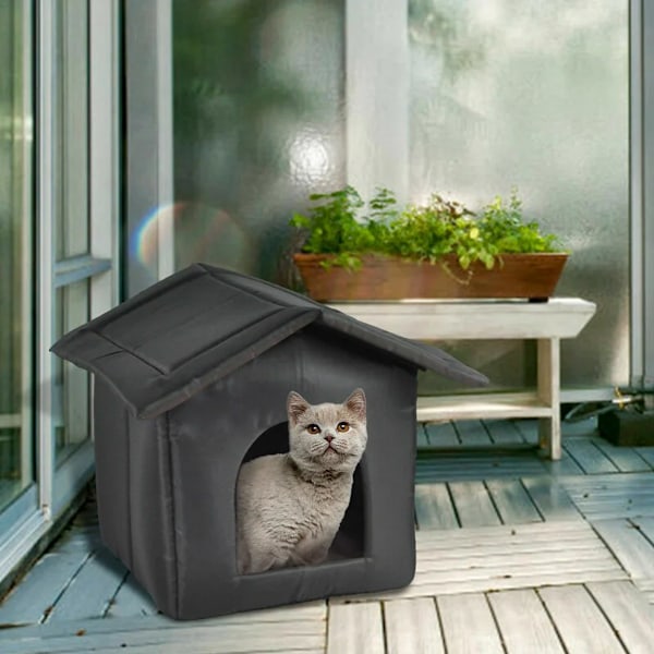 Furry Friend Fortress, Halkfri Design Utomhusskydd, Vattentätt Tak Och Bas För Oöverträffat Skydd Mot Hårt Väder