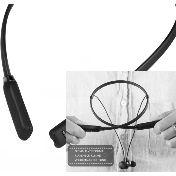 Bluetooth in-ear hörlurar - magnetiska och trådlösa halsband