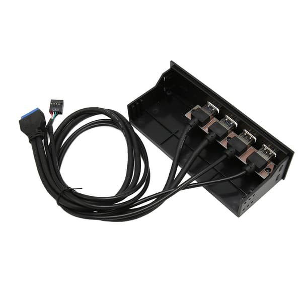 Forbedret USB-hub til pc, frontpanel-hub til pc-kabinet 5,25\" bay, bundkort-stikkabel kompatibelt med SuperSpeed-dataoverførsel