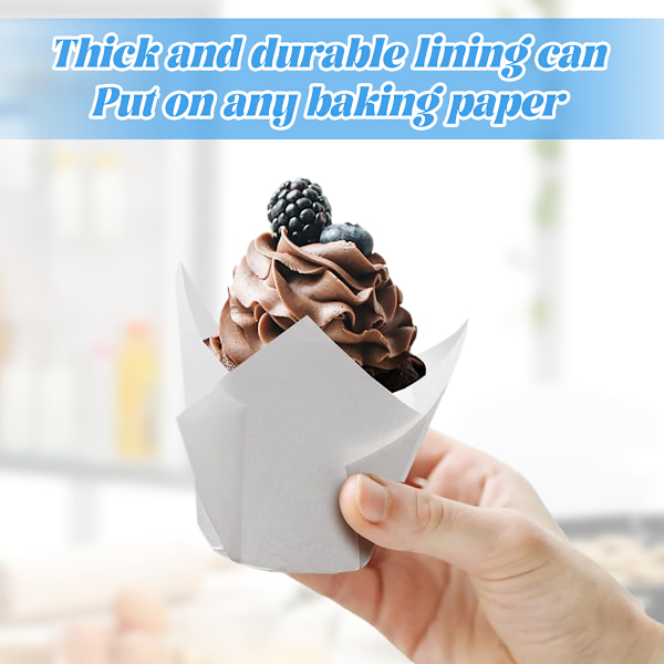 200 stk tulipan cupcake liners for baking cups tulipan muffins liners, cupcake wrapper