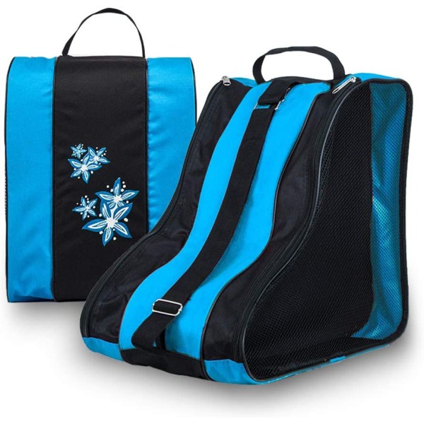 3-lags åndbar skøjte-bæretaske til børn, blå