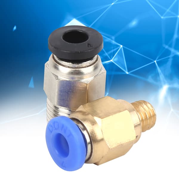 Lige Pneumatisk Samling til 3D Printer Ekstruder Systemer, Nem Installation Holdbar Konstruktion Push Connect Fitting til Bowden Tube Opsætning