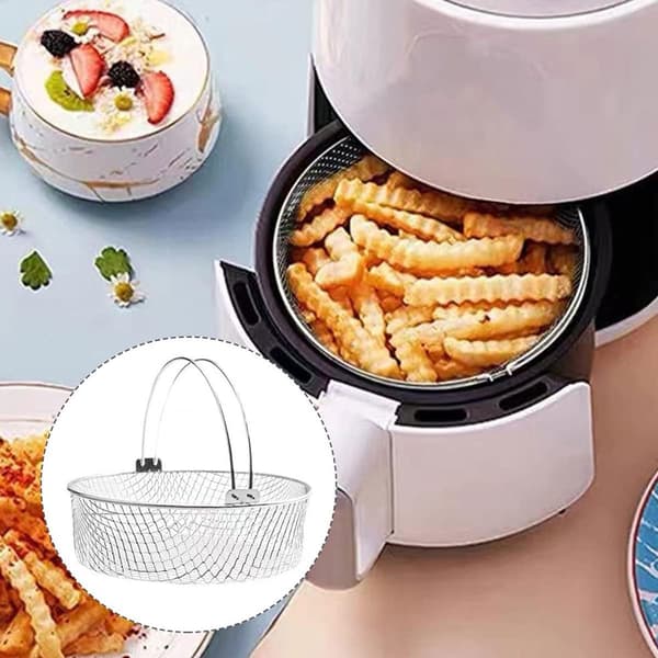 21CM Airfryer Meshkurv 304 Rustfritt Stål Dampkurv for