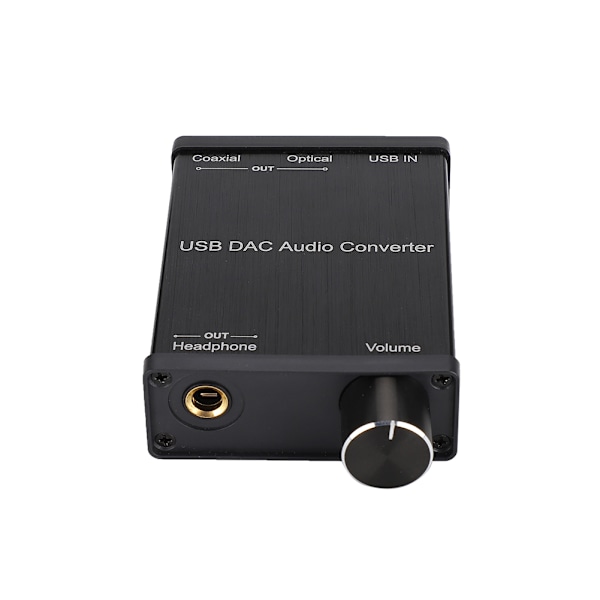 Digital till Analog-omvandlare, Ultra Low Jitter Plug and Play USB DAC Optisk Ljudadapter, 192 KHz High Fidelity Design med Toslink Koaxial till RCA