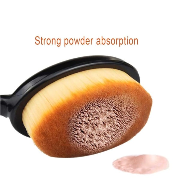 2 stk. Foundation Brush Stor Tandbørste Makeup Brush