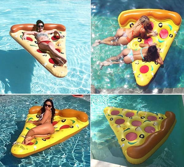 TEARS Jätte Uppblåsbar Pool Float (F-Pizza)