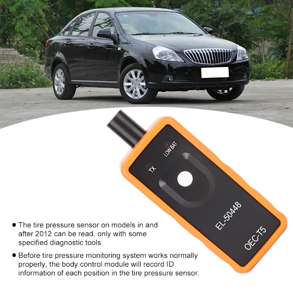 Modern Sensoraktivator, Portabelt System för Återställning av Däcktrycksövervakning, Effektivt TPMS-inlärningsverktyg för Modeller Sedan 2012, Spara Tid och Pengar Enkelt