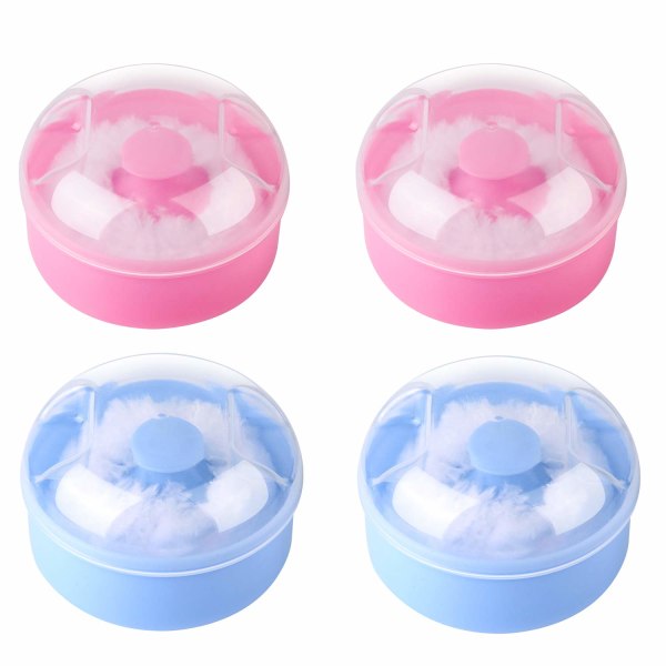 1 stk. Baby Body Cosmetic Powder Puff, Rosa