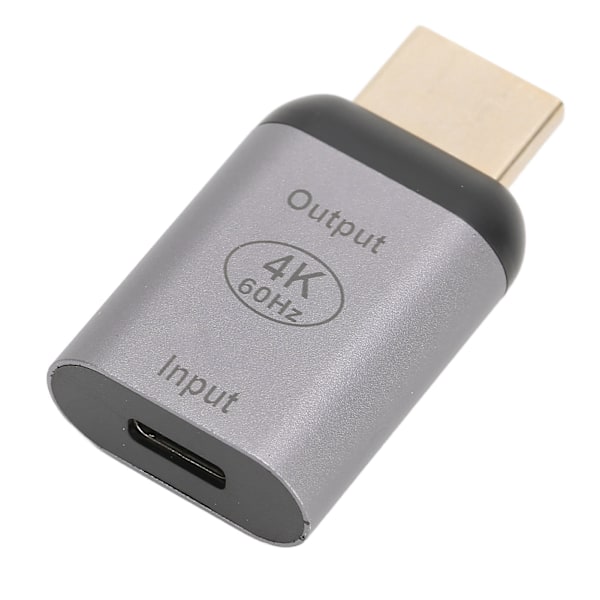HDMI Multimedia Interface Adapter, USB Typ C 3.1 Ingång Till HD Utgång Konverterare För PC Telefon Surfplatta, Stöder 4Kx2K 60Hz Och Ljudöverföring, Enkel