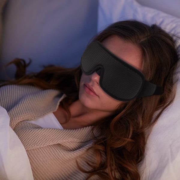 Søvnøjenmaske til mænd, kvinder, 3D-sovende bind for øjnene