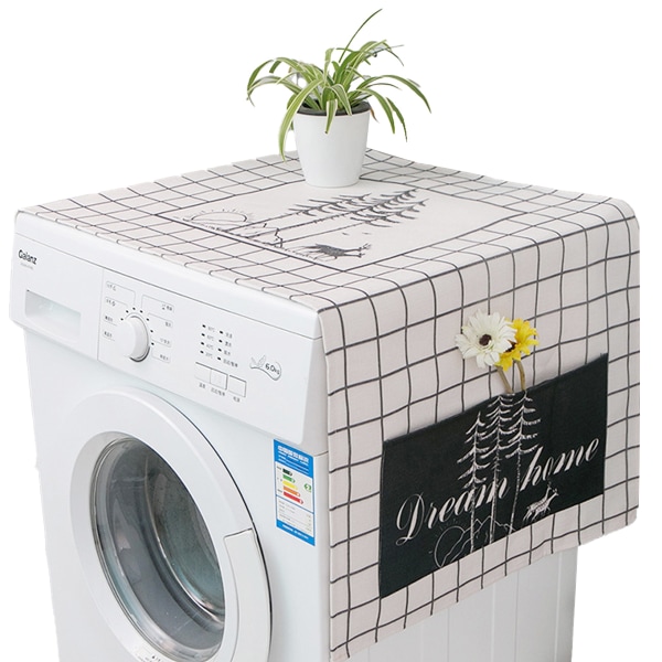 Tvättmaskin och torktumlare cover för den övre torktumlaren och tvättmaskinens övre cover