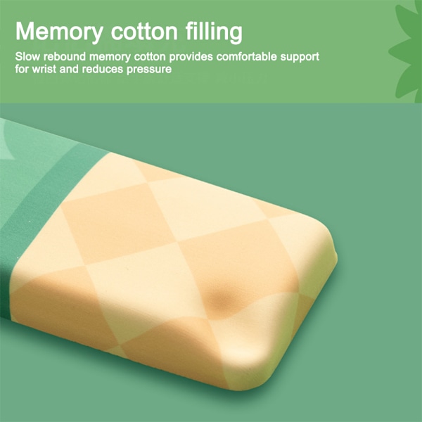 Tangentbords handledsstöd set, Ananas Frukt Memory Foam Handledsstöd för Ergonomisk Komfort & Smärtlindring, Halkfri Bas Säkerställer Stabilitet för Enkel Användning