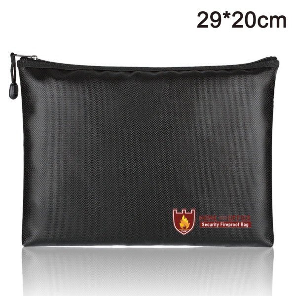 Fireproof Document Bag, Waterproof Fire-resistant Zippered