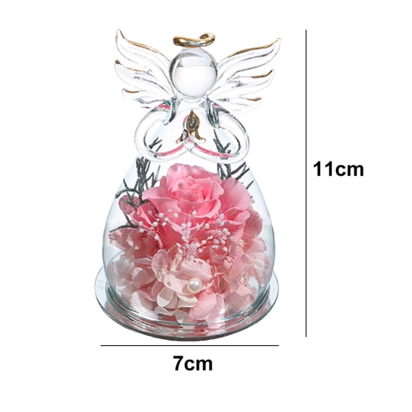 Angel Immortal Flower In Rose - Perfekt julegave