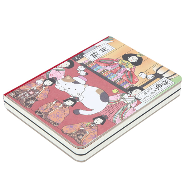Japanska tecknade tryck, mångsidig anteckningsbok, konstnärsdesignad klassisk design för att fängsla din fantasi (L)