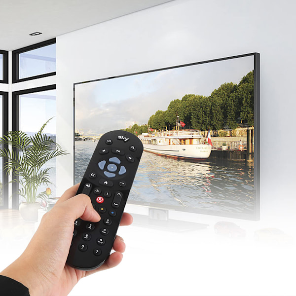 Infraröd Kontroll För Sky Q Tv Box, Universell Fjärrkontroll Med Praktisk Inlärningsfunktion Och Ultra Bred Vinkeldesign Säkerställer Flexibilitet