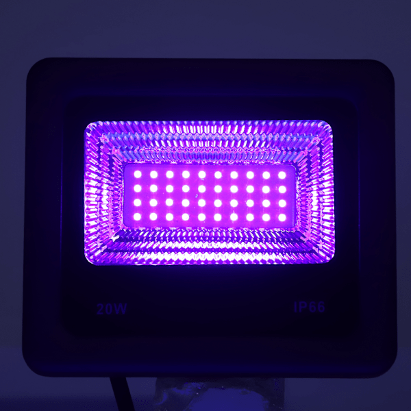 20W UV LED Rengjøringslys Midd Fjerning Vanntett Ultrafiolett Rengjøringslys for Hage AC85-265V