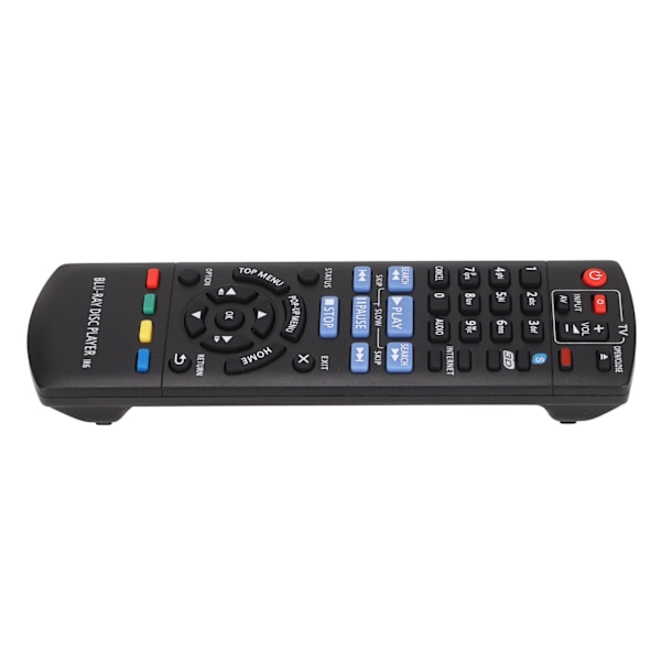 Ersättningsfjärrkontroll med infraröd teknik, högkvalitativ ABS-fjärrkontroll kompatibel med Panasonic Blu-ray Disc DVD-spelare, ingen programmering krävs för