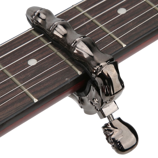Gitarrkapo med rullande design, högkvalitativ zinklegeringskonstruktion, idealisk för folk-, klassiska, akustiska och elgitarrer