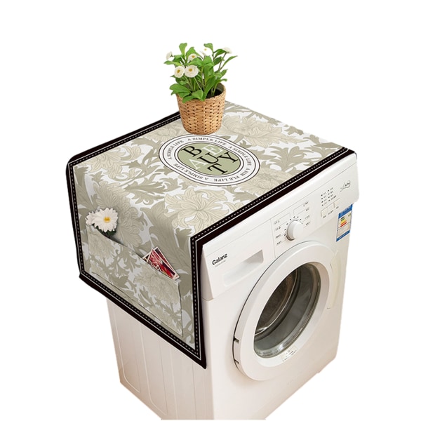 Vintage blomsterrektangel dug, smart blomstervaskemaskine og tørretumbler