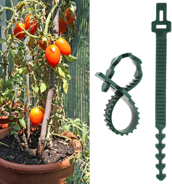 10 st 25 cm Kraftiga Mjuka Gummiband Justerbara Lås Trädgård