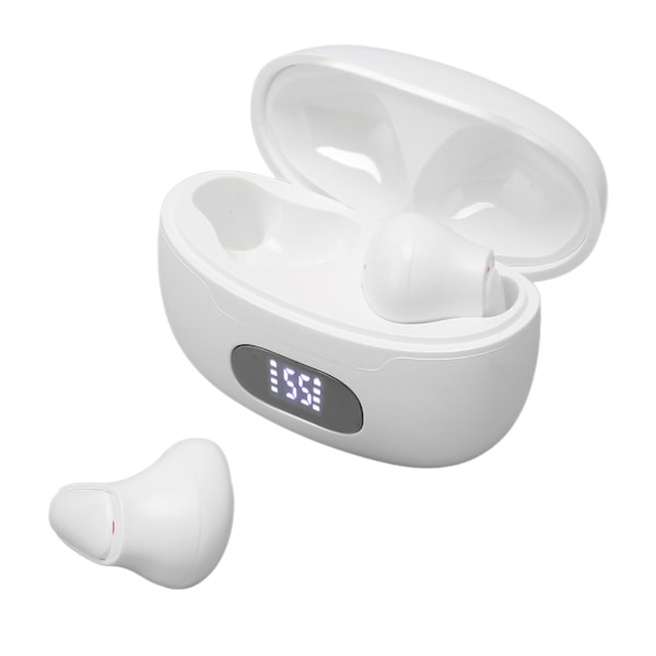 Trådlösa hörlurar med uppslukande stereoljud, Bluetooth 5.3 Hi-Fi-hörlurar med ENC-brusreducerande mikrofoner, förlängd speltid upp till 40 timmar, dubbla LED