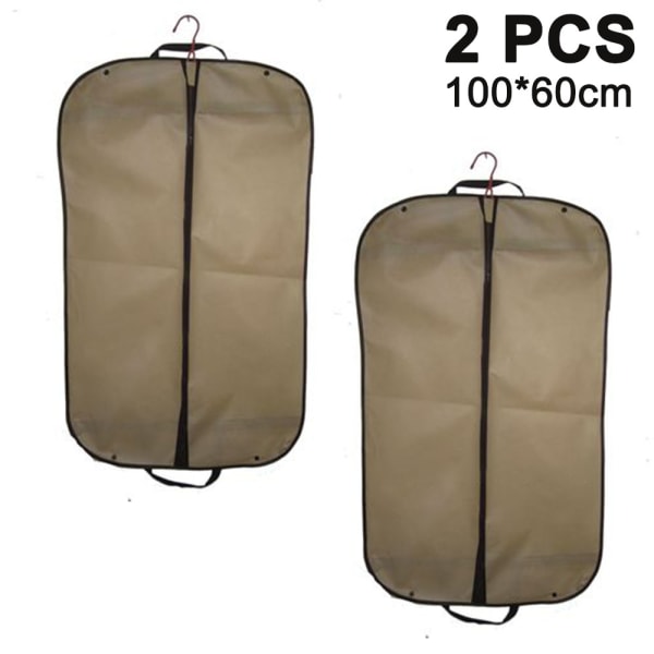 2 Pack Garment Travel and Storage Breathable Bag,Khaki