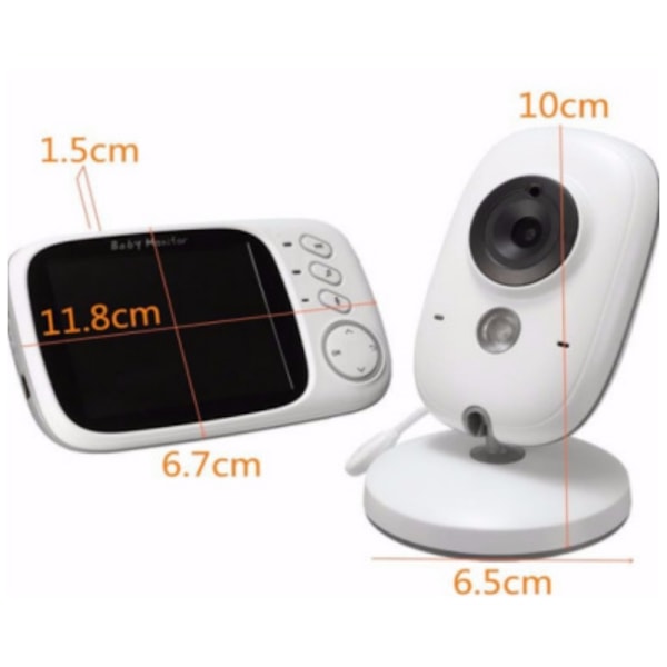 Voices Of Our Xplorable Video Baby Monitor, Ny Färg LCD-Skärm, Utbyggbart Kamerasystem Med Manuell Rotation, Portabel Monitor För Hem Och Sjukhus
