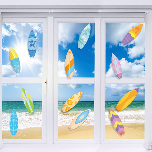 60 delar Surfbrädor Tropical Beach Decorations, Hawaii Cutouts