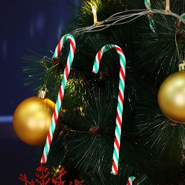 Julgransdekoration i plast med tvinnad design, återanvändbart lättviktsmaterial lämpligt för pyssel, stark festlig touch för olika juldekorationer