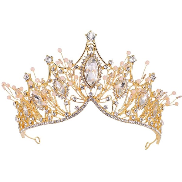 Queen Crown gotiska rhinestone bröllop tiaror och krona