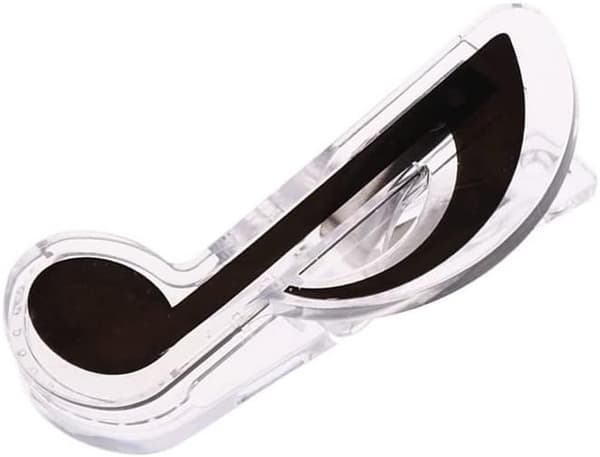 6 st plastnotklämmor Noter Pianobok Sida Mat