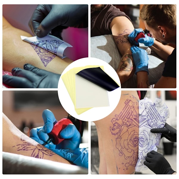 Tattoo Artisan's Essential, Avancerat material stencil överföringspapper klar ren överföring för professionell tatuering, 4 lager papper termisk kopiator