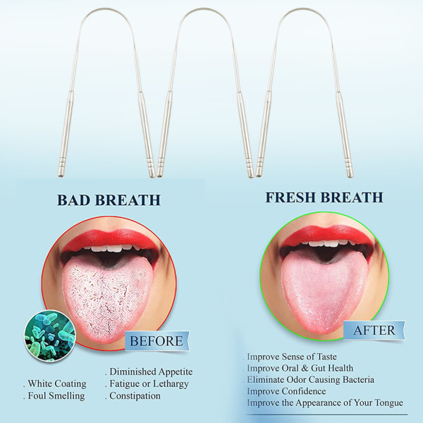 3 kpl halitoosin hoito aikuisille, suunhoito kielen kaavin