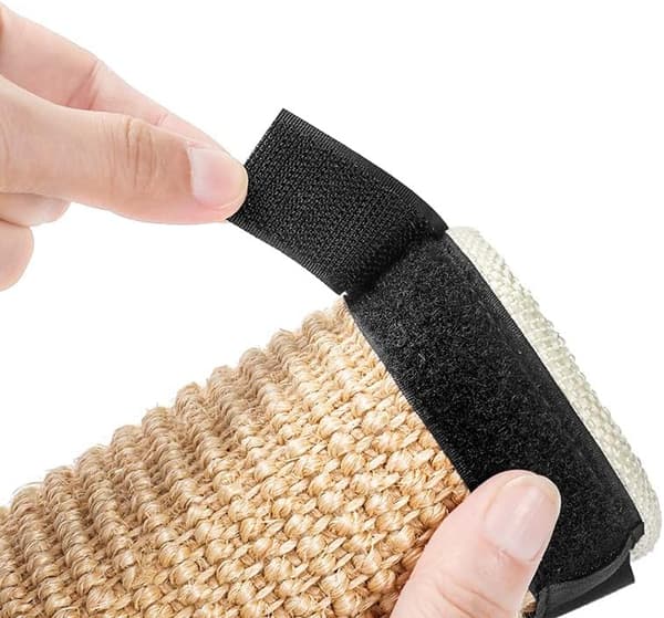 Sisal Kattekloringsmatte Beige Kattekloringsmatte Med Borrelås Pels