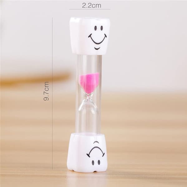 2 stk. timeglas (pink og blå, 3 minutter) Timer timeglas sand C
