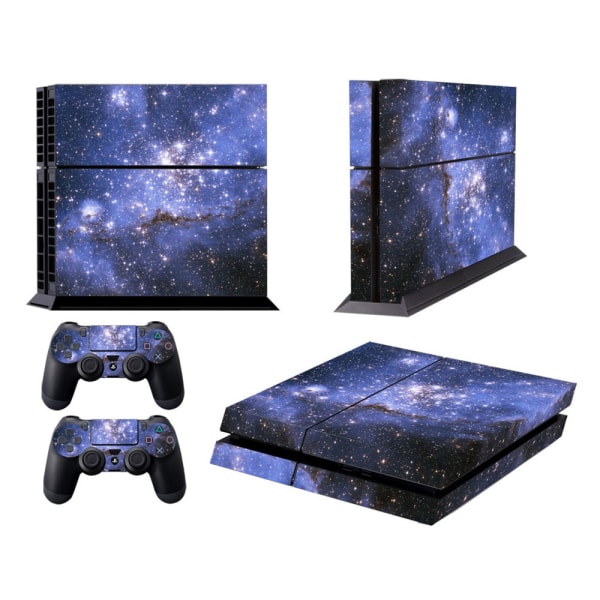PS4 gamepad-konsol är värd för helkroppsfärgade klistermärken, stjärnhimmel