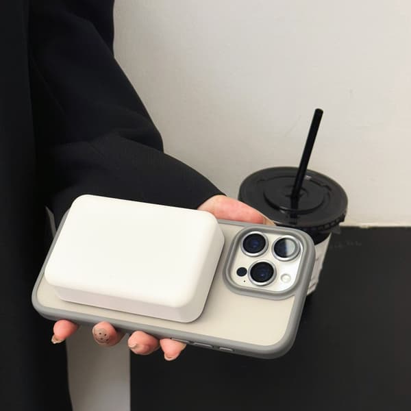 Kompatibel med Apple 17-tums grått magnetiskt stativ skyddsfodral (stöder trådlös laddning)